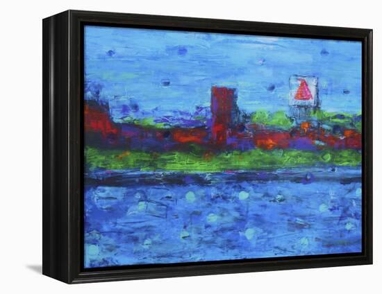 Boston Skyline-Rock Demarco-Framed Premier Image Canvas