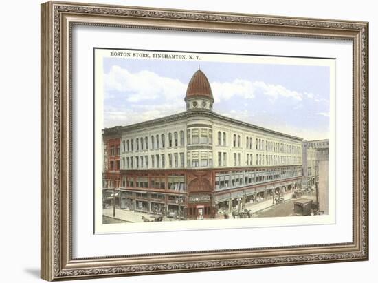 Boston Store, Binghamton, New York-null-Framed Art Print
