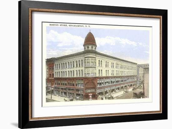 Boston Store, Binghamton, New York-null-Framed Art Print