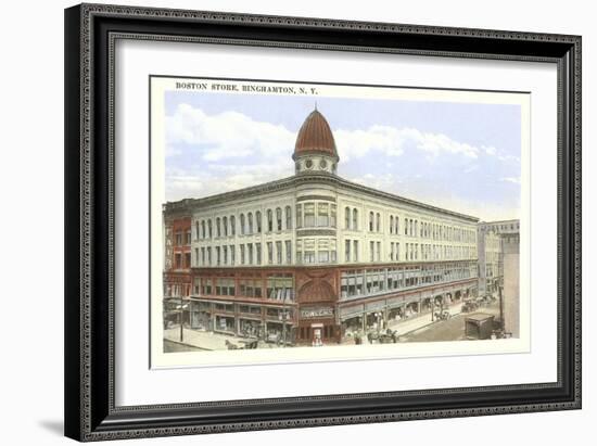 Boston Store, Binghamton, New York-null-Framed Art Print