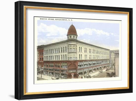 Boston Store, Binghamton, New York-null-Framed Art Print