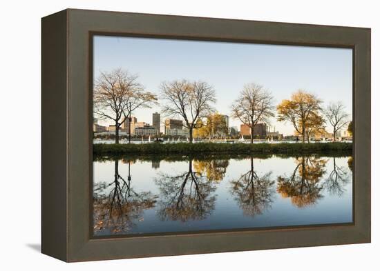 Boston, Storrow Lagoon.-Brians Photos-Framed Premier Image Canvas