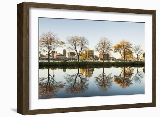 Boston, Storrow Lagoon.-Brians Photos-Framed Photographic Print