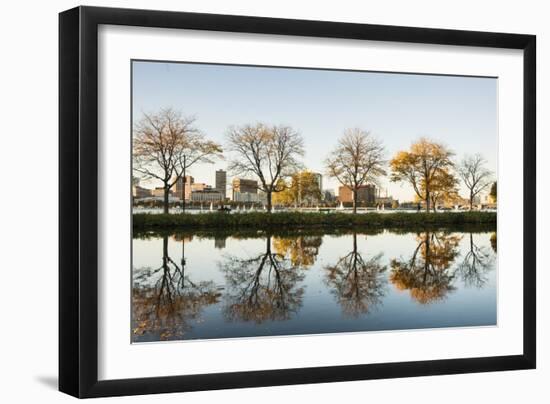 Boston, Storrow Lagoon.-Brians Photos-Framed Photographic Print