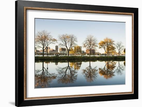 Boston, Storrow Lagoon.-Brians Photos-Framed Photographic Print