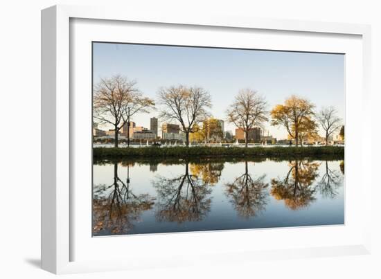 Boston, Storrow Lagoon.-Brians Photos-Framed Photographic Print