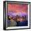 Boston Sunset Skyline from Fan Pier in Massachusetts USA-holbox-Framed Photographic Print