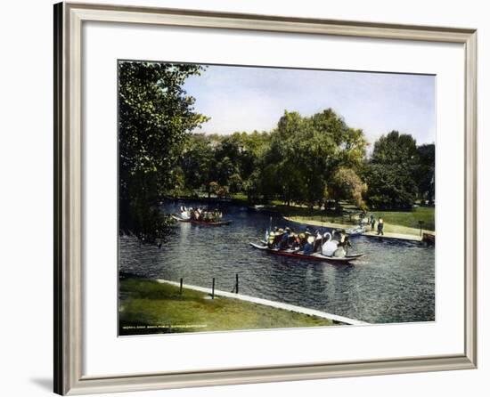 Boston: Swan Boats, c1900-null-Framed Giclee Print