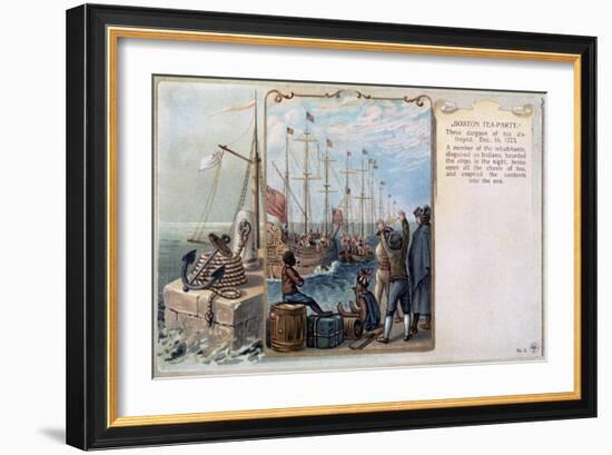 Boston Tea Party, 1773-Daniel Chodowiecki-Framed Giclee Print