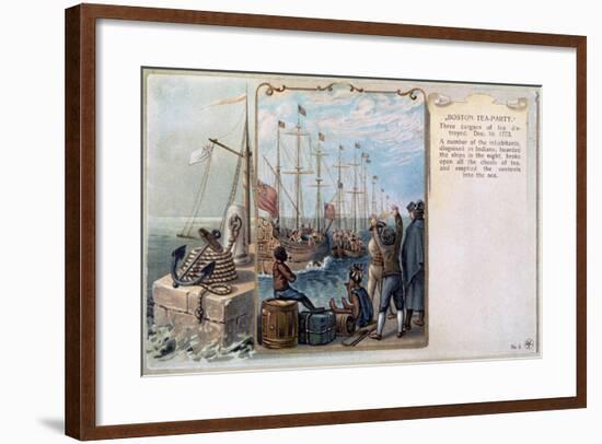 Boston Tea Party, 1773-Daniel Chodowiecki-Framed Giclee Print