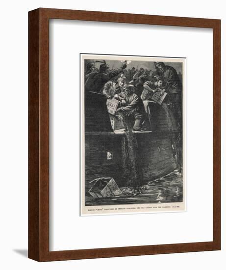 Boston Tea Party 1773-W.h. Overend-Framed Art Print