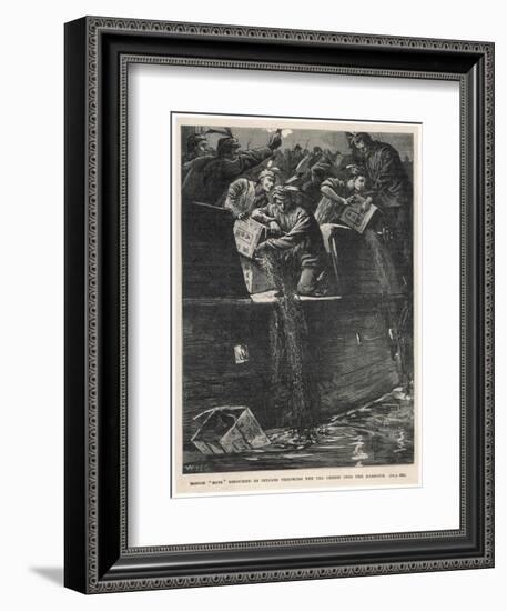 Boston Tea Party 1773-W.h. Overend-Framed Art Print