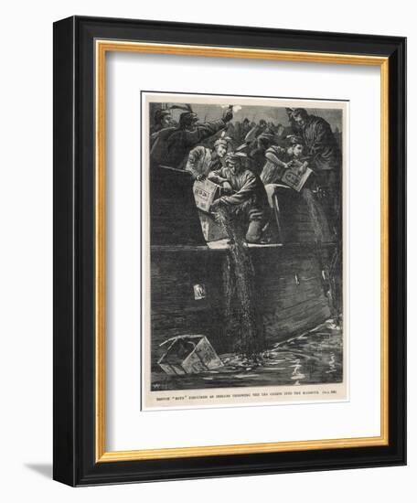 Boston Tea Party 1773-W.h. Overend-Framed Art Print