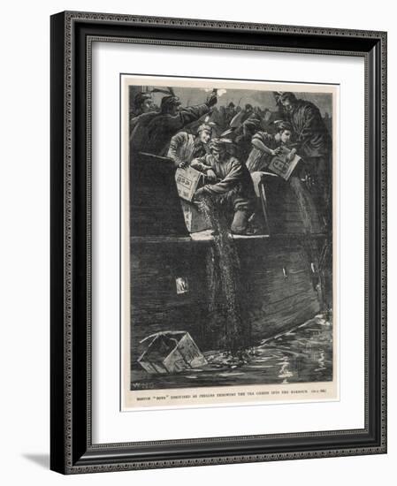 Boston Tea Party 1773-W.h. Overend-Framed Art Print