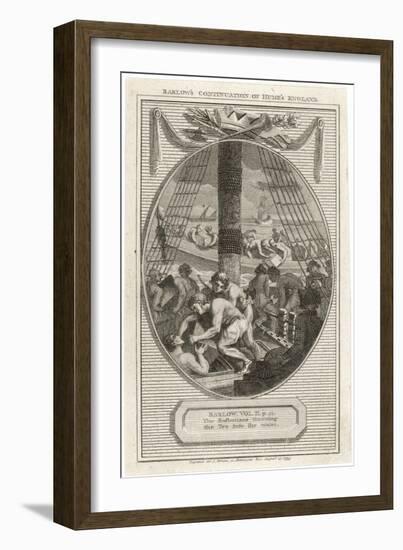 Boston Tea Party 1773-null-Framed Art Print