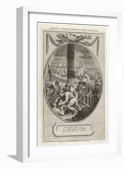 Boston Tea Party 1773-null-Framed Art Print