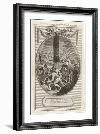 Boston Tea Party 1773-null-Framed Art Print