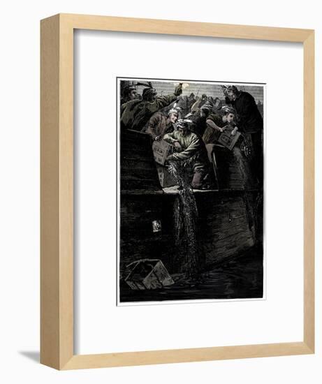 Boston Tea Party, 26 December 1773-Unknown-Framed Giclee Print