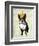 Boston Terrier and Crown-Fab Funky-Framed Art Print