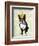 Boston Terrier and Crown-Fab Funky-Framed Art Print