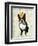 Boston Terrier and Crown-Fab Funky-Framed Art Print