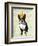 Boston Terrier and Crown-Fab Funky-Framed Art Print