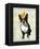 Boston Terrier and Crown-Fab Funky-Framed Stretched Canvas