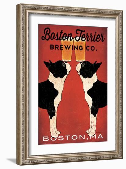 Boston Terrier Brewing Co Boston-Ryan Fowler-Framed Premium Giclee Print