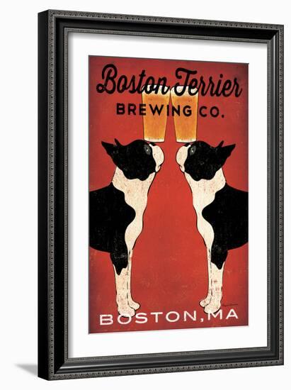 Boston Terrier Brewing Co Boston-Ryan Fowler-Framed Premium Giclee Print