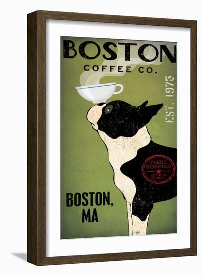 Boston Terrier Coffee Boston-Ryan Fowler-Framed Art Print