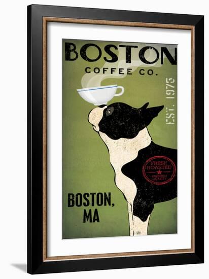 Boston Terrier Coffee Boston-Ryan Fowler-Framed Art Print