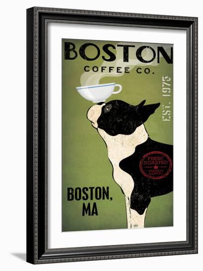 Boston Terrier Coffee Boston-Ryan Fowler-Framed Art Print