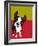 Boston Terrier Dog-TeddyandMia-Framed Art Print