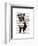 Boston Terrier Flying Ace-Fab Funky-Framed Art Print