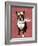 Boston Terrier Flying Ace-Fab Funky-Framed Art Print