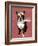 Boston Terrier Flying Ace-Fab Funky-Framed Art Print