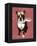 Boston Terrier Flying Ace-Fab Funky-Framed Stretched Canvas