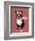 Boston Terrier Flying Ace-Fab Funky-Framed Art Print