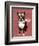 Boston Terrier Flying Ace-Fab Funky-Framed Art Print