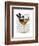 Boston Terrier in Cocktail Glass-Fab Funky-Framed Art Print