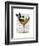 Boston Terrier in Cocktail Glass-Fab Funky-Framed Art Print