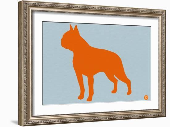 Boston Terrier Orange-NaxArt-Framed Art Print