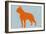 Boston Terrier Orange-NaxArt-Framed Art Print