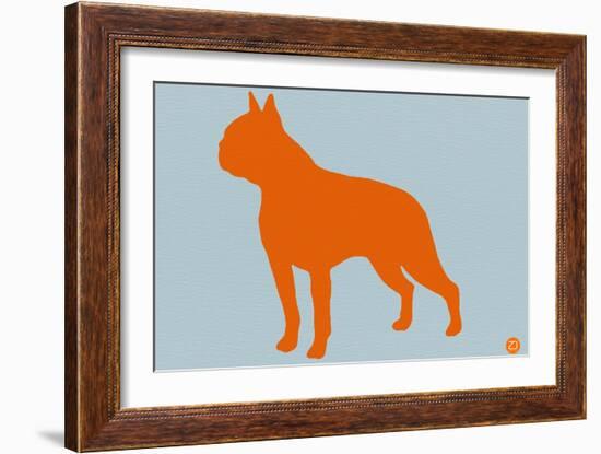 Boston Terrier Orange-NaxArt-Framed Art Print