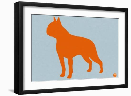 Boston Terrier Orange-NaxArt-Framed Art Print