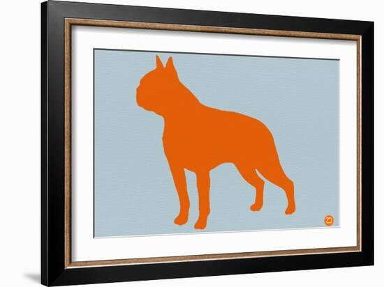 Boston Terrier Orange-NaxArt-Framed Art Print