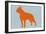 Boston Terrier Orange-NaxArt-Framed Art Print