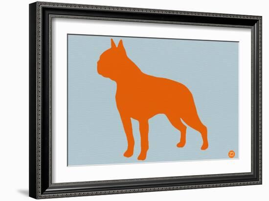 Boston Terrier Orange-NaxArt-Framed Art Print