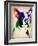 Boston Terrier Watercolor-NaxArt-Framed Art Print