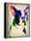 Boston Terrier Watercolor-NaxArt-Framed Stretched Canvas